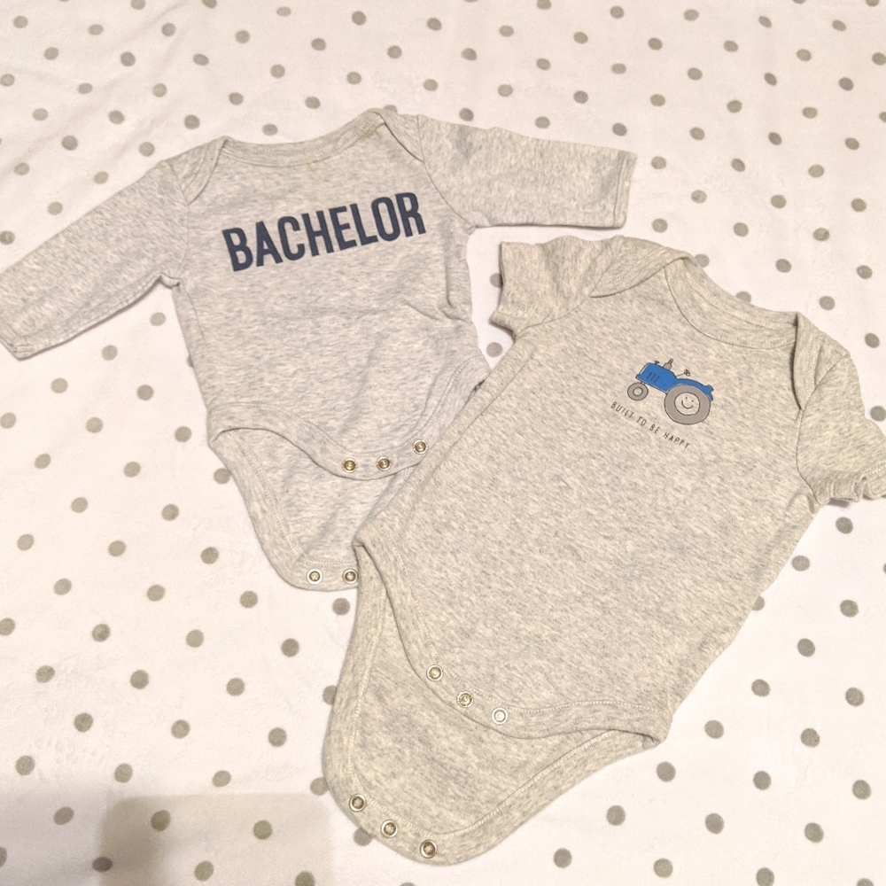 0-3 month onsies - boys